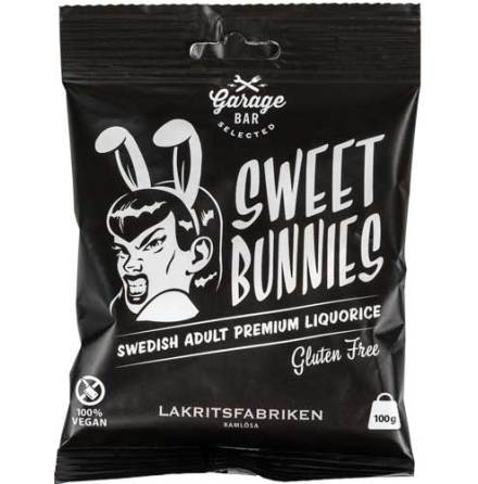 Sweet bunnies Garage bar - sötlakrits - Lakritsfabriken i Ramlösa (kort datum bäst före 01-05/2023)