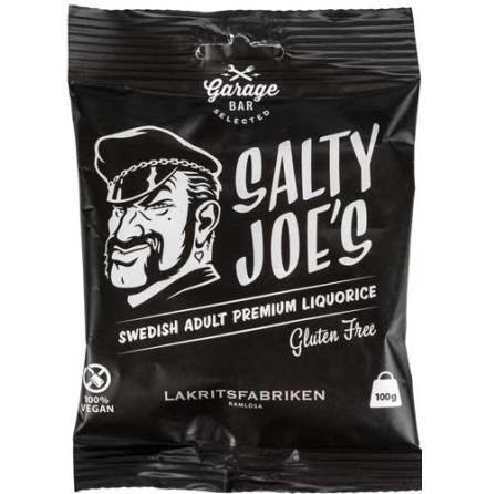 Salty Joes Garage bar - saltlakrits - Lakritsfabriken i Ramlsa