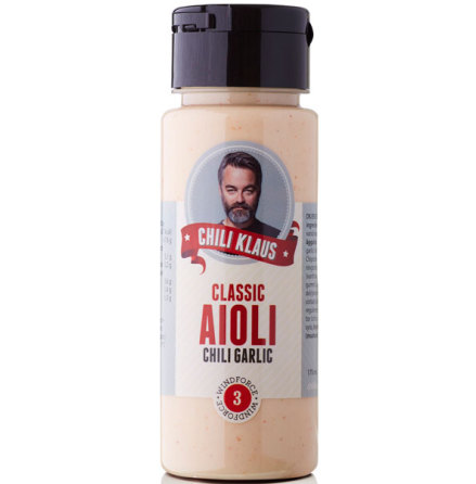 Classic Aioli Chili Garlic vindstyrka 3 - Chili Klaus (bst fre 07/2023)
