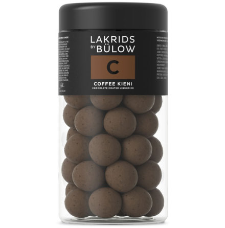 C – chokladöverdragen sötlakrits med rostade kaffebönor – Lakrids by Bülow
