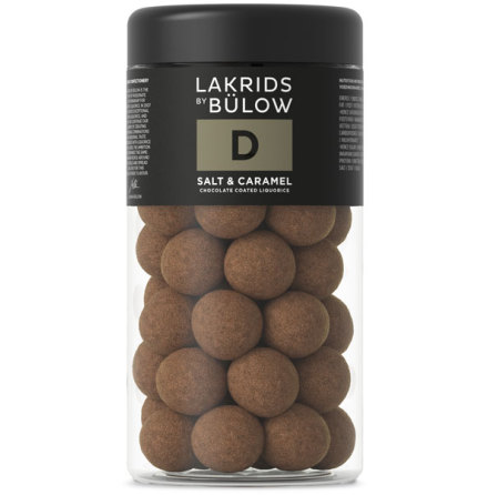 D – chokladöverdragen sötlakrits med havssalt och karamell– Lakrids by Bülow
