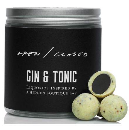Gin & Tonic – lakrits, enbär, koriander, bergamott, bergpeppar, citron och lime - Haupt Lakrits 