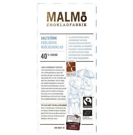 Saltstänk mjölkchoklad 40 % - Malmö Chokladfabrik