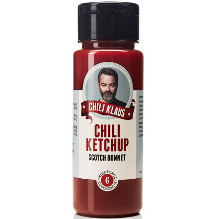 Chiliketchup Scoth Bonnet med vindstyrka 6  Chili Klaus