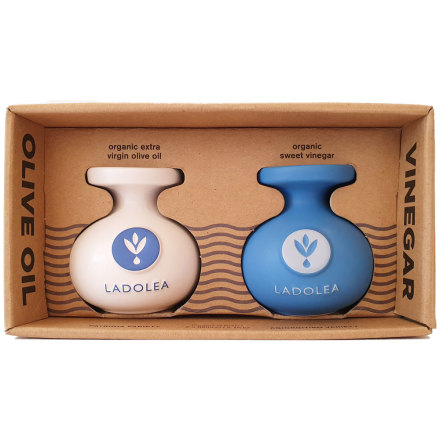 Presentpaket ekologisk Extra Virgin Olivolja & ekologisk söt vinäger - Ladolea