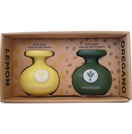 Presentpaket med grekisk Extra Virgin Olivolja med citron & oregano – Ladolea
