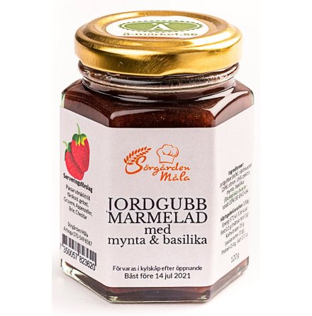 Jordgubbsmarmelad mynta & basilika  Srgrden Mla