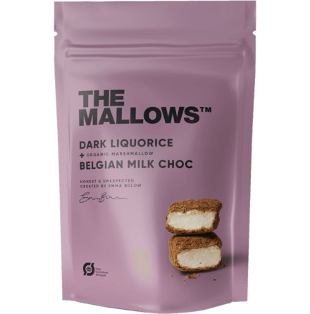 Dark Liquorice - Marshmallow med lakrits – The Mallows (bäst före 28/7-23)