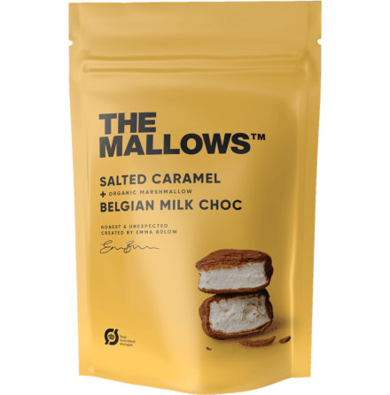 Salted Caramel  Marshmallow, saltad smrkola och belgisk mjlkchoklad  The Mallows