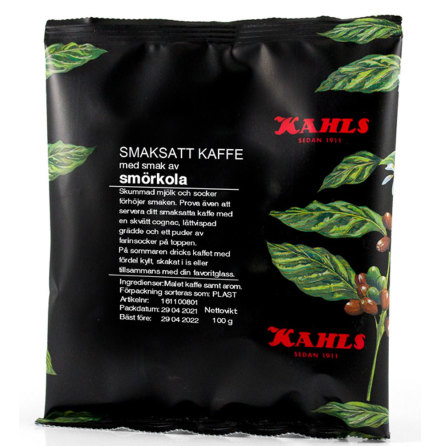 Smrkola, smaksatt kaffe  Kahls