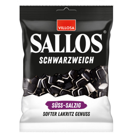 Mjuka st- och saltlakritsbitar  Sallos