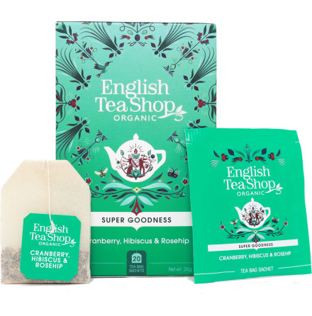 Örtte tranbär, hibiscus & nypon - English Tea Shop