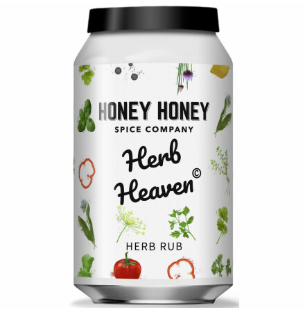 Herb Heaven - sockerfri ört rub – örter, citron, vitlök & chiliflakes - Honey Honey Spice Co