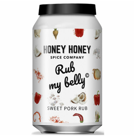 Rub my belly - rökt paprika, kokossocker, lök, vitlök, chili - Honey Honey Spice Co