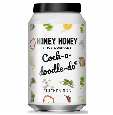 Cock-a-doodle-do - r en rub med bland annat gurkmeja, koriander och chili - Honey Honey Spice Co