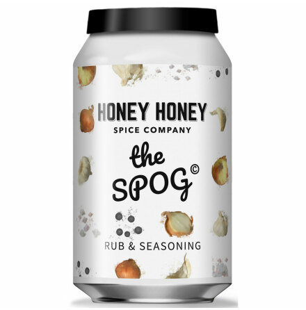 The Spog - sockerfri rub med flingsalt, peppar, lk och vitlk - Honey Honey Spice Co