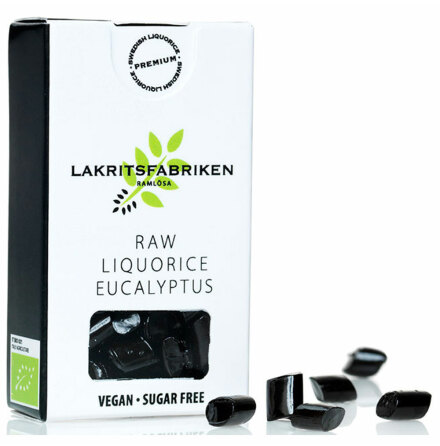 Rlakritspastiller med smak av eukalyptus  Lakritsfabriken i Ramlsa