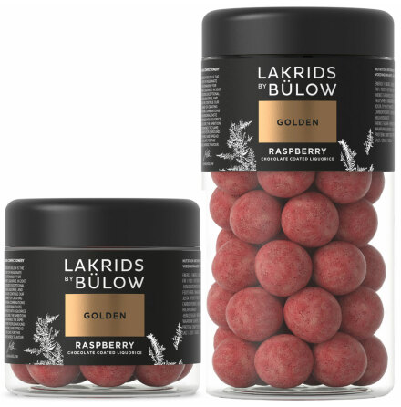 Golden raspberry 2022 - sötlakrits med vit choklad och hallon – Lakrids by Bülow  (bäst före 1/7-2023)