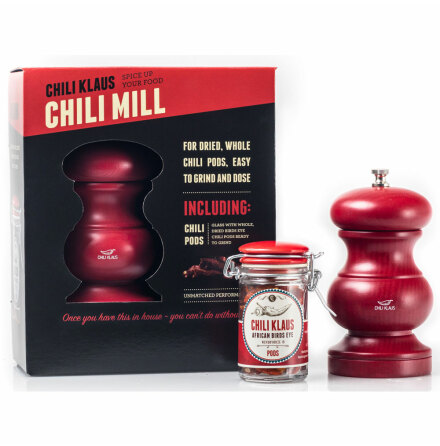 Chili mill  presentfrpackning chili & chilikvarn  Chili Klaus