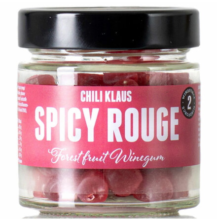 Spicy Rouge  skogsbrsvingummi - vindstyrka 2  Chili Klaus