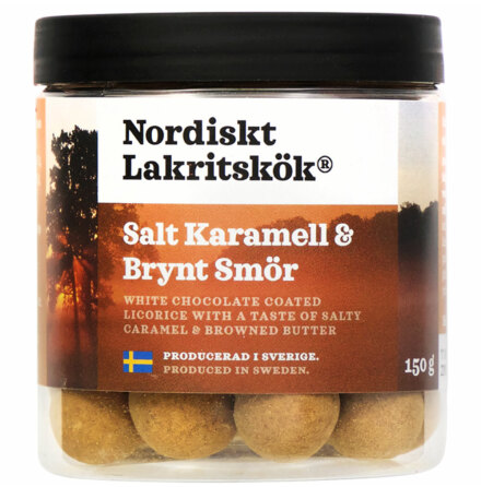 Saltlakrits med salt karamell & brynt smör – Nordisk Lakritskök