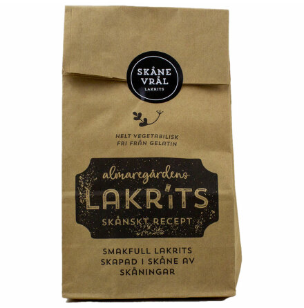 Skånevrål – saltlakrits med salmiakpulver - Almaregårdens lakrits