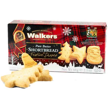 Walkers smördegskaka gjorda på äkta smör i festliga former