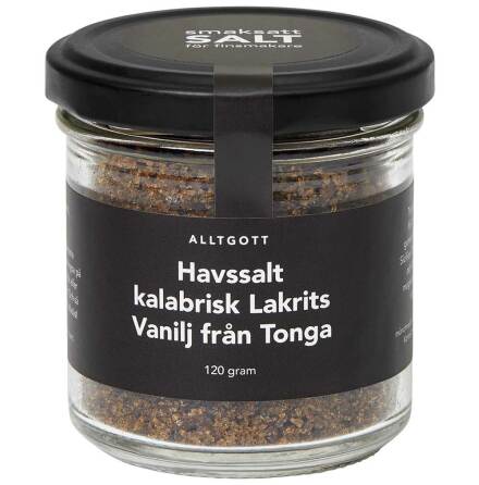 Havssalt  kalabrisk lakrits & vanilj frn Tonga  Allt gott