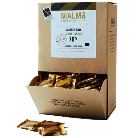 Neapolitaner - Sambirano Madagaskar - mrk choklad 70 % - Malm Chokladfabrik