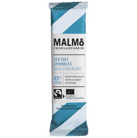 Krmig mjlkchoklad & havssalt 45 % - Malm Chokladfabrik 