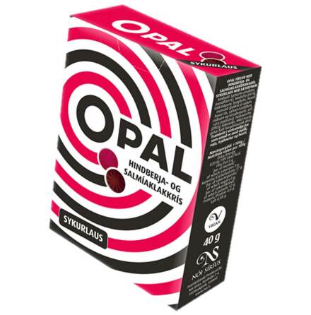 Opal pastill sockerfri - hallon & lakrits - Nói Síríus (bäst före 09/04-2023)