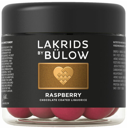 Crispy raspberry 2023 - sötlakrits, vit choklad, hallon krispigt sockerskal – Lakrids by Bülow