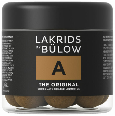 A – chokladöverdragen sötlakrits – Lakrids by Bülow