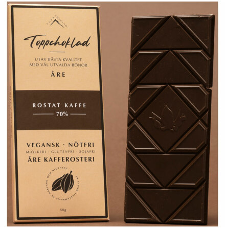 Rostat kaffe 70 % chokladkaka - Toppchoklad