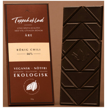 Rkig chili 66 % chokladkaka - Toppchoklad