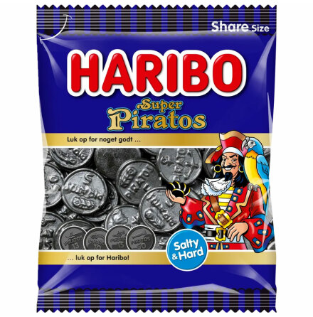 Super piratos saltlakritsmynt - Haribo