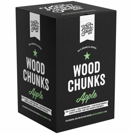 Wood Chunks Apple  Holy Smoke BBQ