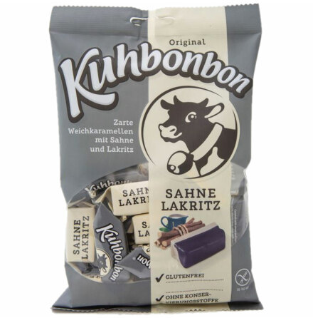 Glutenfri mjuk saltlakritsfudge med grdde - Kuhbonbon