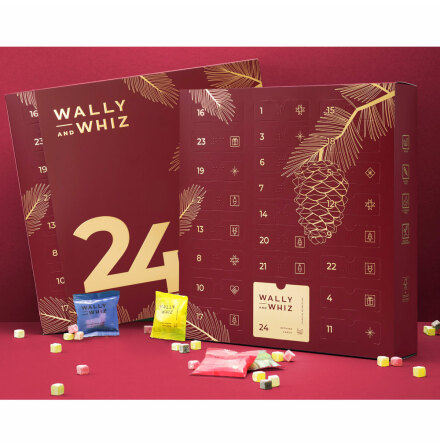 Vingummikalender / adventskalender 2025 red - Wally and Whiz