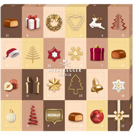 Nougatkalender / adventskalender - 2025 - Niederegger
