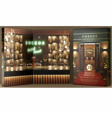 Vingummikalender / adventskalender 2025 - Sweeds Cocktail Sweets 