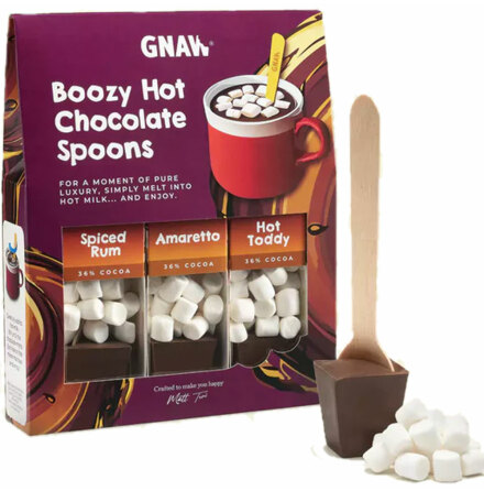 Boozy hot - Presentkit varmchoklad  Gnaw Chocolate