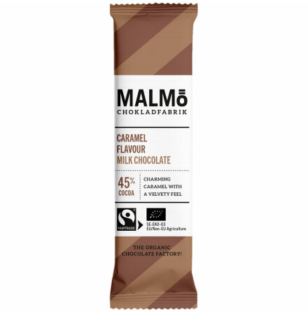 Mjölkchoklad & karamell 45 % - Malmö Chokladfabrik