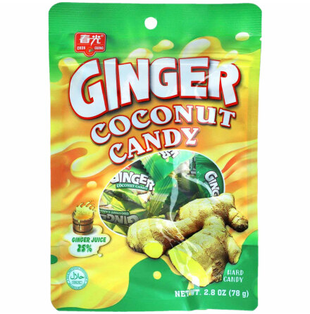 Kokoskarameller med smak av Ingefra - Chun Guang