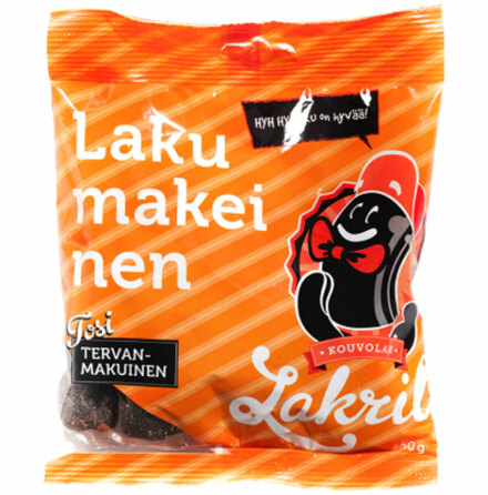 Mjuk lakritskonfektyr/marmeladgodis smak av tjra - Kouvolan Lakritsi
