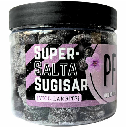 Sockerfria sugtabletter - supersalta sugisar � viollakrits - Pastillfabriken
