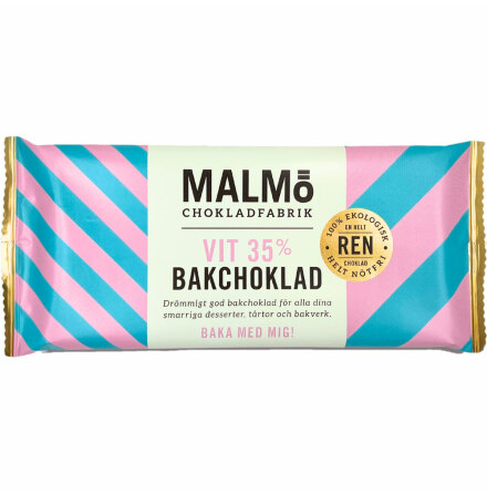 Vit 35 % bakchoklad � Malm� Chokladfabrik