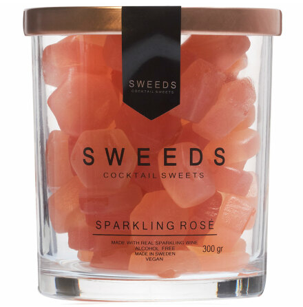 Sparkling rose wine gums - Sweeds cocktail Sweets