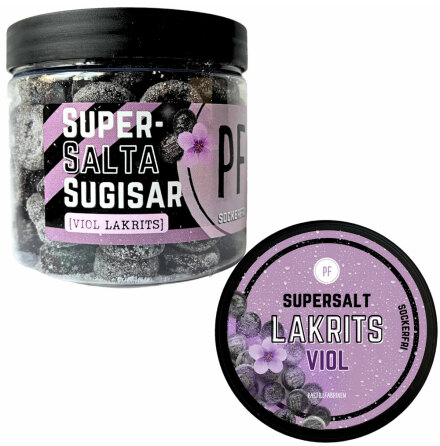 Sockerfria sugtabletter - supersalta sugisar � viollakrits - Pastillfabriken