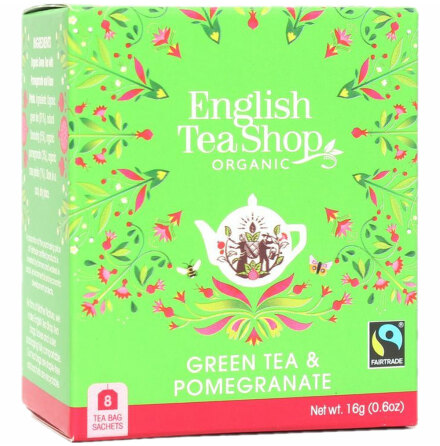 Mini-ask - Gr�nt Te Granat�pple - English Tea Shop